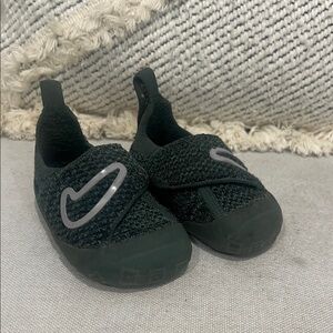 Nike Slip-On Sneakers with Gray Swoosh